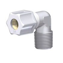 Kynar 90 Degree Compression Fitting: Male | TBL Plastics